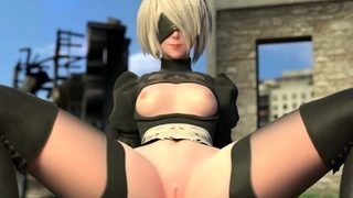 Animation 2B Wants an Ass Fucking