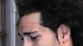 Athletic afro straighty tugged and blown for cum by DILF
