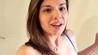 Blonde amateur milf does anal on pov camera 21