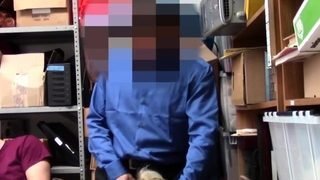 Blonde riding hd Suspect and accomplice were caught by LP of