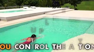 Brunette swim slut Kitana Lure craves cock in her pussy NOW