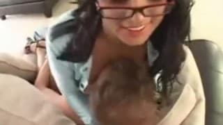 Busty Eva Angelina bounces on boyfriends dick