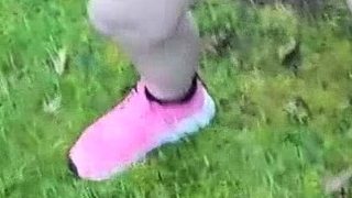 Euro amateur outdoor masturbation