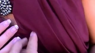 Great looking sweetie Leony Aprill blows big phallus