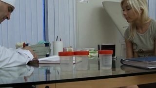 Playful blonde maid Dulsineya gets fully satisfied