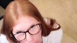 Pov slut tit fuck and blowjob toying her pussy hard