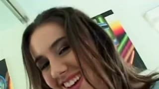 Pretty young girl takes a cock in the ass with ease