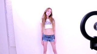 Silky Blonde gets assfucked by big cock in studio