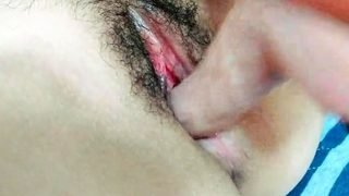 Stacked brunette goes solo toys and masturbation