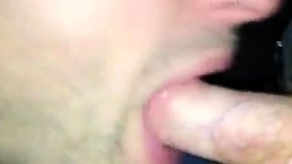 Sucking hot ginger and he shoots his warm load in my mouth