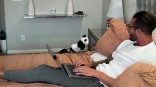 Zerella Skies  hides in the closet and surprises her guy